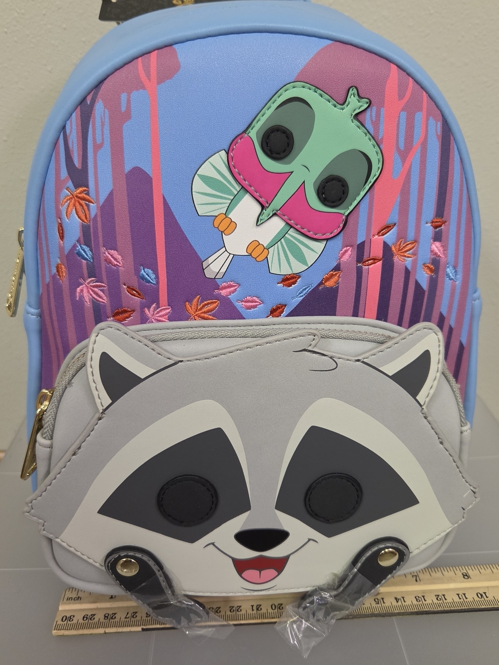 Loungefly Disney Pocahontas Meeko & Flit Backpack, featuring a Funko Pop!